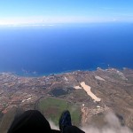 comme vue d'avion, La Gomera à droite...