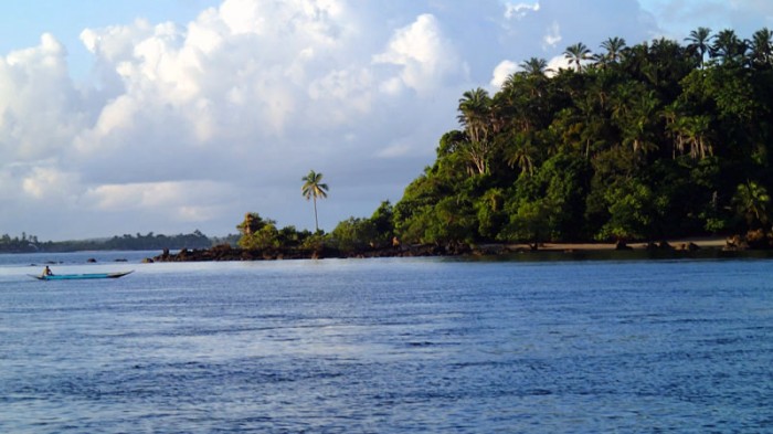 En allant à Camamu en escuna (bateau en bois faisant office de bus)