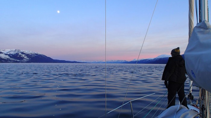 Canal Beagle, départ de Puerto Williams, île Navarino
