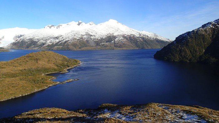 Des hauteurs du fjord Pasqui (île Gordon), bras SW du Beagle et île Hoste
