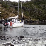 Au mouillage dans la caleta Arroyo, canal Barros Merino, île Thomson