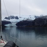 Ventisquero Romanche, bras Est du seno Pia, île Tierra del Fuego