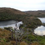 Visite à pied de la caleta Caranca (à droite)...