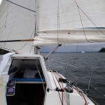 Devant à bâbord, la punta Hudson qui ouvre sur la laguna San Rafael