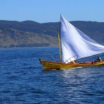 Bateau de pêche en approche de la bahia Corral