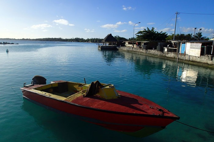 Un speed boat polynésien