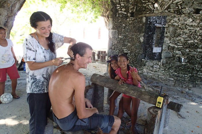 Salon de coiffure en publique