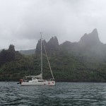 L’Envol dans la baie de Hatiheu