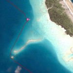 Sur son reef NE, le mouillage le mieux protégé de l’atoll de Makemo