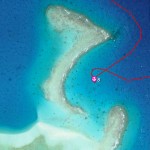 Choisir son côté en fonction du vent, reef SW de l’atoll de Tahanea