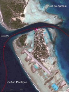 Accès au village de Niutahi dans la passe SW de l’atoll de Apataki