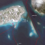 Le long chenal de la passe Est de l’atoll de Makemo