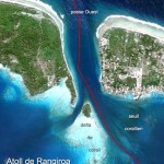 Pour sortir de l’atoll de Rangiroa, la passe Ouest est la plus favorable