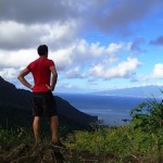 La possessive Tahiti vue depuis le col de Vaiare à Moorea