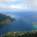 La passe de Tareu ouvrant sur la baie d'Opunohu