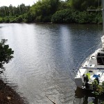 Mouillage dans la rivière Nasavu