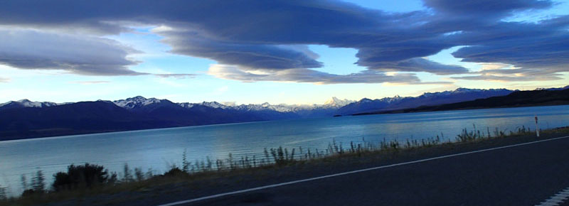 Mont Cook (3724m) et lac Pukaki