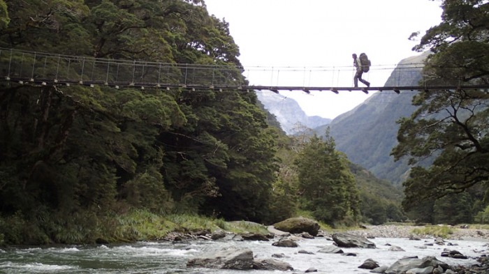 Young River, pont suspendu sur la North Branch