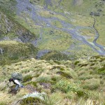 En contrebas le Young Basin