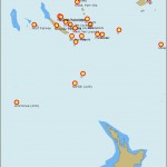 Fidji, Nouvelle-Zélande, Nouvelle-Calédonie et Vanuatu