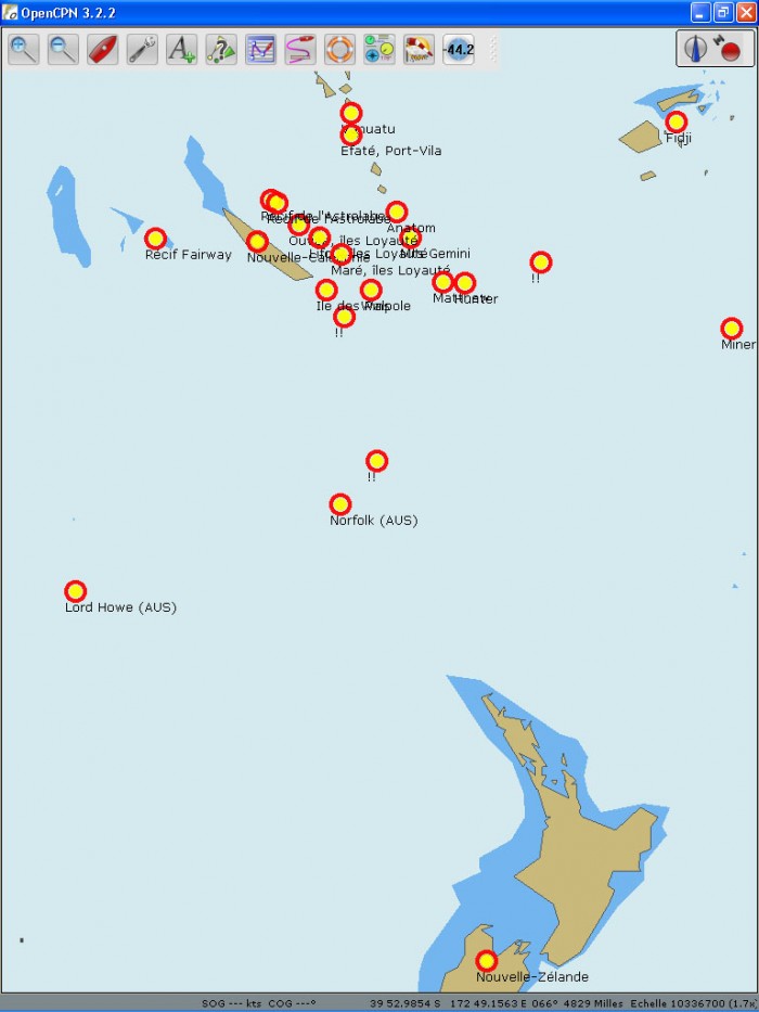 Fidji, Nouvelle-Zélande, Nouvelle-Calédonie et Vanuatu