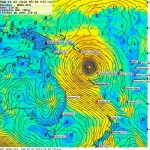 16/02, Oma impacte Vanuatu et prend une trajectoire SW