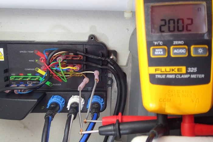 Contrôle de la thermistance de la sonde tridata