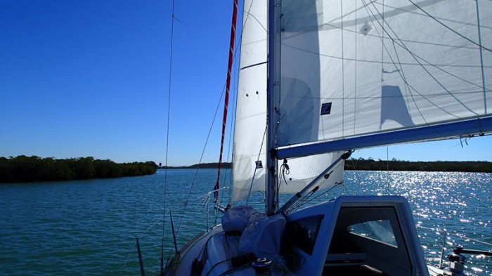 The Narrows sous voiles