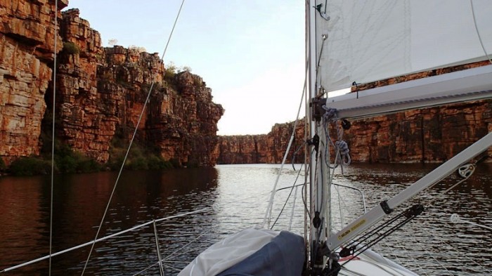 King George River, exfiltration au portant puis au louvoyage