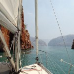 Au fond, l’étroiture des Horizontal Falls (Talbot Bay)