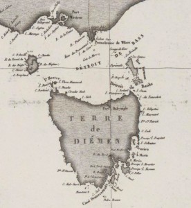 Carte de la Tasmanie (1811)