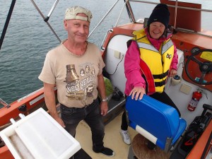 Suzy et Terry avec le t-shirt de Ned Kelly