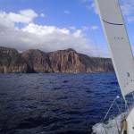 Les Fluted Cliffs du South Cape, 5 milles avant le South East Cape