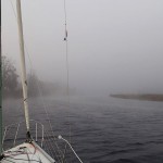 Dans l’étroit passage entre les Egg Islands