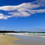 Southport Bluff, au fond South Bruny Island