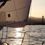 A la voile sur la Derwent River, en vue du Bridgewater