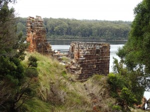 Les restes du pénitencier de Sarah Island