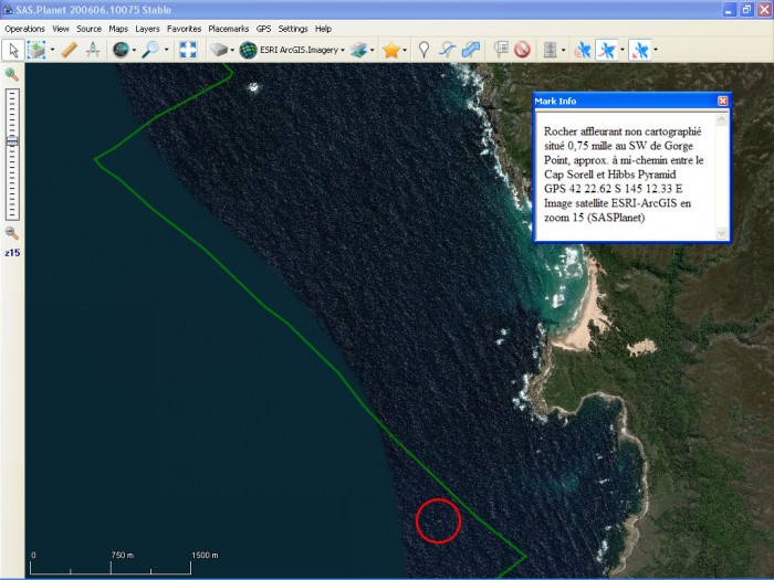 ESRI (ArcGIS) z15 – Rien à signaler !