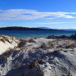 Frederick Henry Bay, Sloping Island et Mt Wellington (1270m)