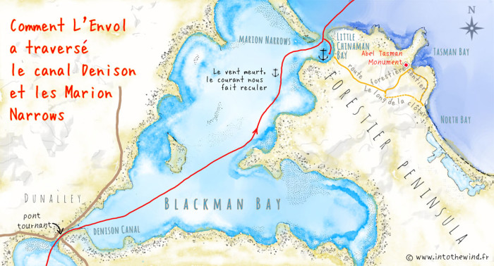Blackman Bay dessinée par Carina