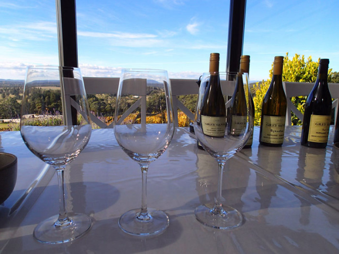 Dégustation des vins de Grey Sands, merci Rita !