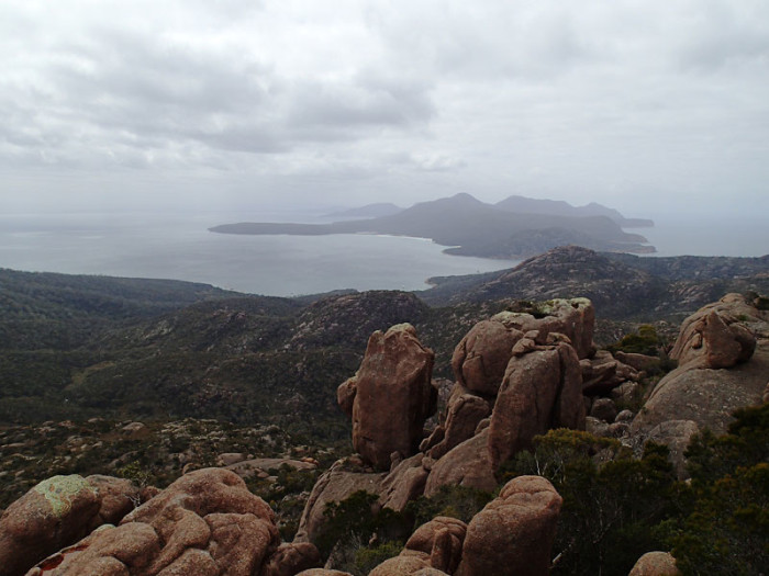 Mt Story, Bear Hill, Schouten Passage et péninsule Freycinet alignés