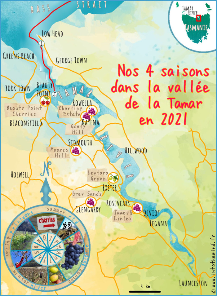 Le voyage paysan de L’Envol en 2021 dessiné par Carina