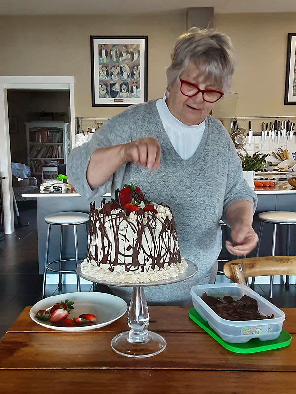 Gâteau d’anniversaire pour mes 48 ans, merci Margaret !