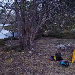 Bivouac à Junction Lake après 25Km de marche !