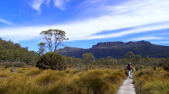 Sur l'Overland Track, le Mt Olympus (1472m), J3 une étape à 30Km !