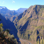 La rivière des Galets qui ouvre sur le cirque de Mafate