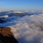 … le Piton de la Fournaise et l’océan Indien